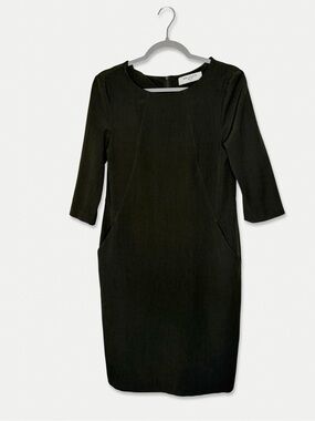 M.M. LAFLEUR Dress Size 6 Green Color Midi Pockets GUC